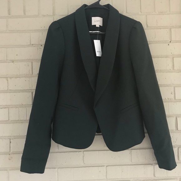 Ann taylor green blazer Clearance